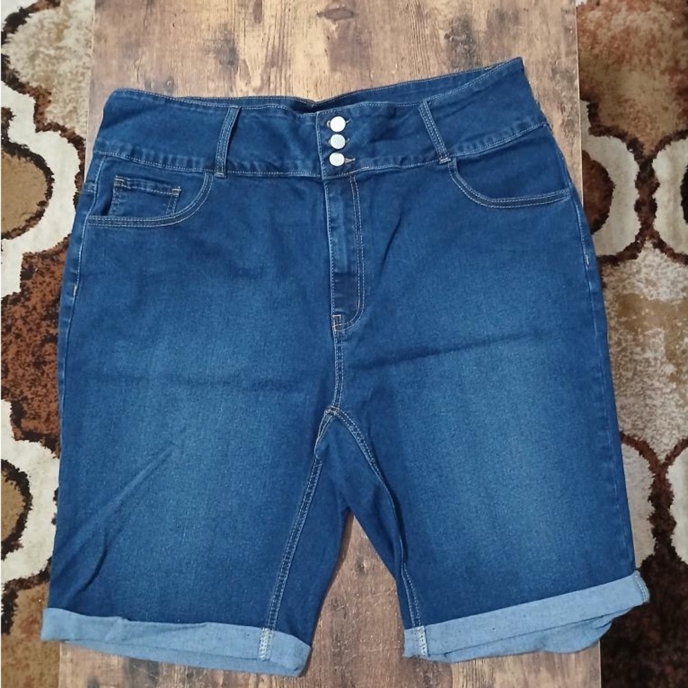 SHEIN Dark Blue Jean Shorts